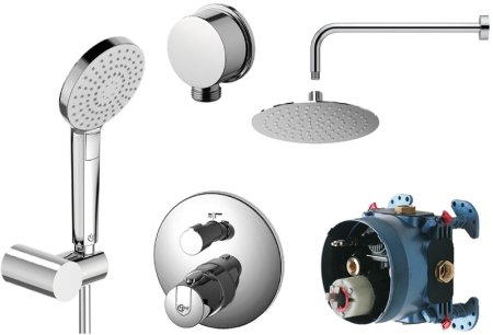 Душевая система Ideal Standard Ceratherm BD006XC с термостатом Хром 