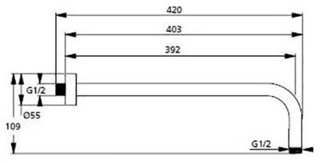 Душевая система Ideal Standard Ceratherm BD006XC с термостатом Хром 