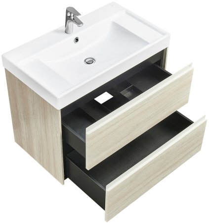 Тумба под раковину Roca Ona 80 A857630512 подвесная Светлый дуб 