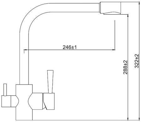 Смеситель для кухни Kaiser Merkur 26044-16 Песочный 