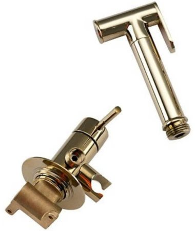 Гигиенический душ со смесителем Frap F7505-3 Золотой 