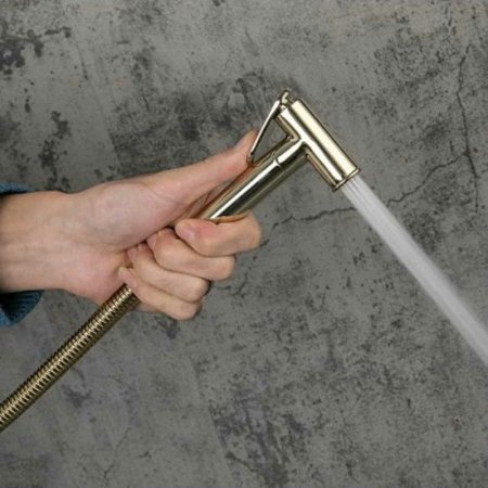 Гигиенический душ со смесителем Frap F7505-3 Золотой 