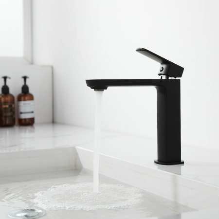 Смеситель для раковины Vincea Next VBF-1N1MB Черный матовый 