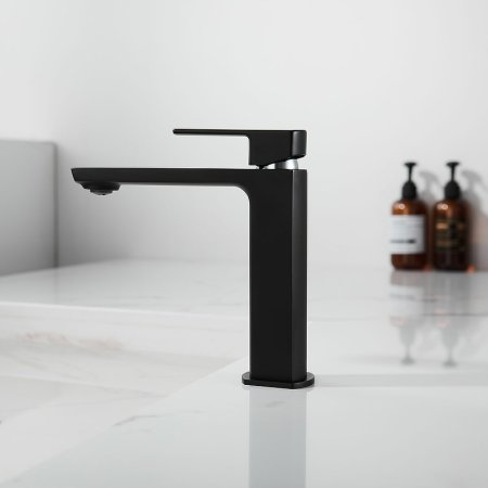 Смеситель для раковины Vincea Next VBF-1N1MB Черный матовый 