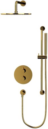 Душевая система Whitecross Y gold YSET09GL с термостатом Золото 