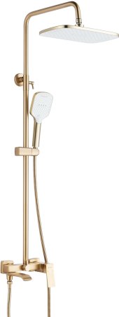 Душевая система Shevanik S4036G, золотой сатин 