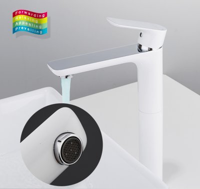 Смеситель для раковины Gappo G1048-2 Белый Хром 