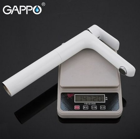 Смеситель для раковины Gappo G1048-2 Белый Хром 