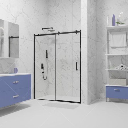 Душевая дверь в нишу RGW Tornado TO-14B 120х195 профиль черный 