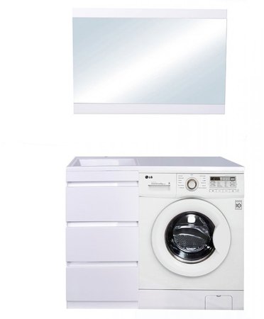 Тумба под раковину Style Line Даллас 100 АА00-000069 Белый глянец 