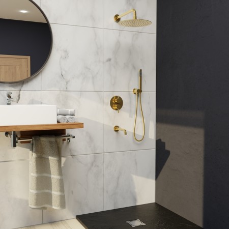 Душевая система RGW Shower Panels SP-55G встраиваемая, золото 