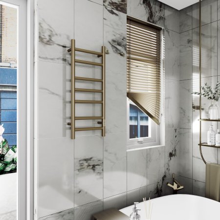 Полотенцесушитель электрический (лесенка) Bauedge Stil DB-0041, 30x80 см 