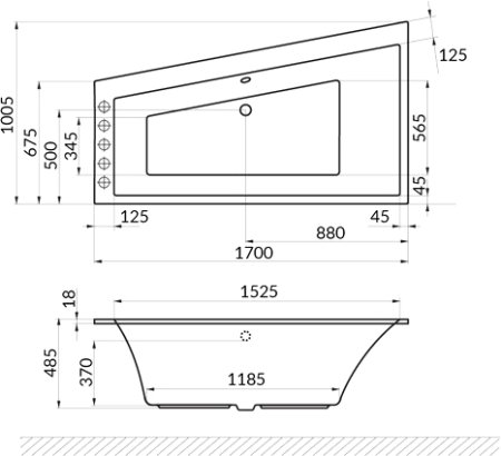 Акриловая ванна Excellent Sfera Slim WAEX.SFL17S.SOFT L 170х100 см 