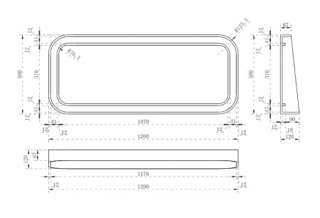 Зеркало Abber Kristall 120 AT6702Rubin с подсветкой с многофункциональной панелью 