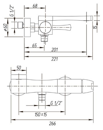 Смеситель Migliore Opera ML.OPR-6002 Do для ванны с душем 