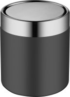 Ведро для мусора WeltWasser Teddy BL 1,5L 10000003990 Черное матовое