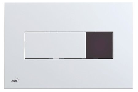 Кнопка смыва AlcaPlast M370S-SLIM сенсорная, белая 