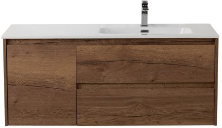 Тумба с раковиной BelBagno KRAFT-1000-2C-1A-SO-RT-R Rovere Tabacco 