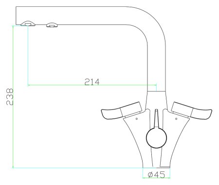 Смеситель для кухонной мойки Zorg Inox Jus 