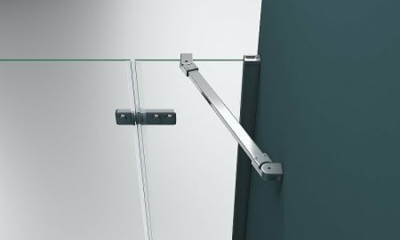 Душевой уголок BelBagno Kraft 120х100 KRAFT-AH-12-120/100-C-Cr-L профиль Хром стекло прозрачное 
