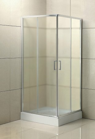 Душевой уголок BelBagno Uno 95х95 UNO-195-A-2-95-P-Cr профиль Хром стекло рифленое 