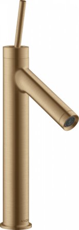 Смеситель Axor Starck 10123140 для раковины, шлифованная бронза 