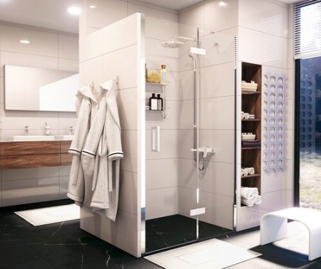 Душевая дверь WasserKRAFT Aller 10H05RWHITE 120х200 см, правая 