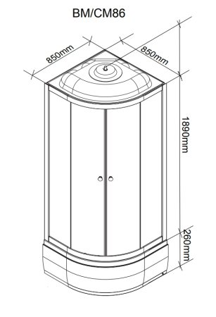 Душевая кабина Parly Classic CM86 