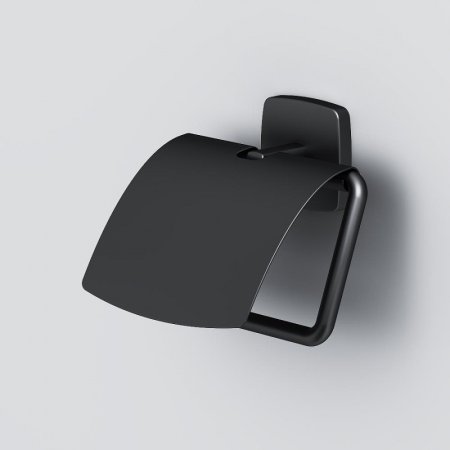 Держатель туалетной бумаги AM.PM Gem A90341422 с крышкой Черный 