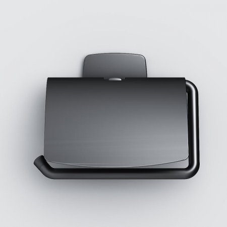 Держатель туалетной бумаги AM.PM Gem A90341422 с крышкой Черный 