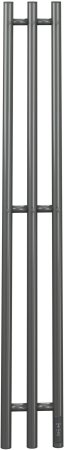 Полотенцесушитель электрический APEXTERMO Luna LN10112GF 1100x120 с крючками, графит металлик 