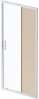 Душевая дверь AM.PM Gem Solo 110 W90G-110-1-195MBr профиль Хром матовый стекло бронзовое-прозрачное