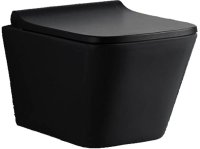 Унитаз CeramaLux NS5170MB подвесной Черный матовый с сиденьем Микролифт