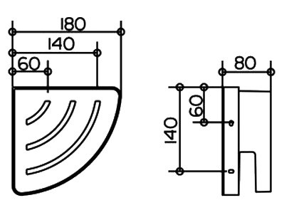 Полка Keuco Collection Moll 12757 белая 