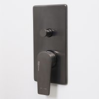 Смеситель WasserKRAFT Wiese 8461 с внутренней частью, для ванны с душем оружейная сталь