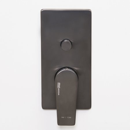 Смеситель WasserKRAFT Wiese 8461 с внутренней частью, для ванны с душем оружейная сталь 