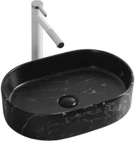 Раковина-чаша Ceruttispa 50 CR0055B MMB2 СТ9541 Черный матовый мрамор