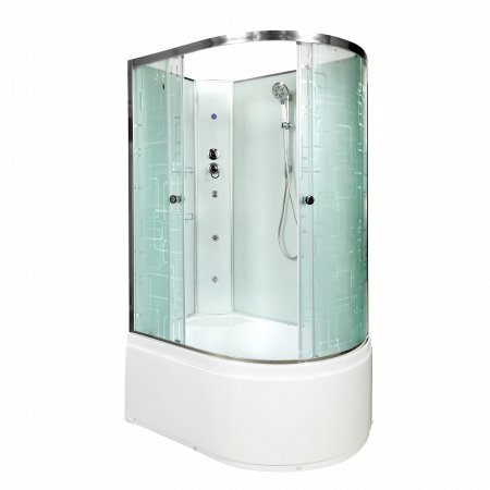 Душевая кабина Deto ЕМ4512 L N LED с гидромассажем 