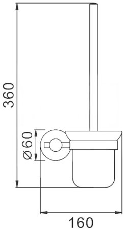Ершик для унитаза Frap F301 F30110 Сатин 
