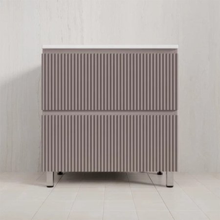 Тумба Style Line Марокко 80 напольная, с раковиной  LINE 800*480 антрацит, тауп темный 