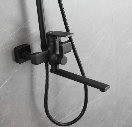 Душевая система Frap H71-6 F2471-6 Черная матовая 