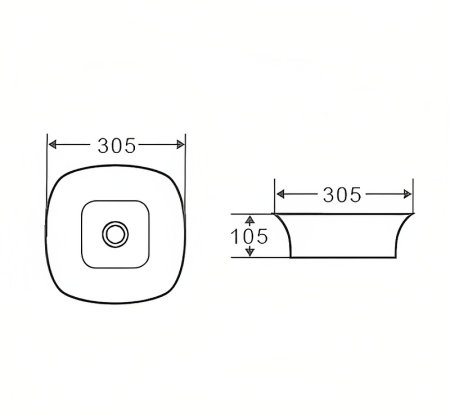 Раковина-чаша D&K Berlin 30 DT1431016 Белая 