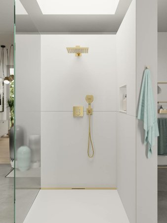Смеситель для душа Hansgrohe ShowerSelect 15763990 с термостатом Полированное золото 