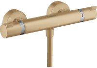 Смеситель для душа Hansgrohe Ecostat 13116140 с термостатом Шлифованная бронза