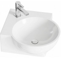 Раковина Aqwella Дельта 51 4640021061435 угловая Белая