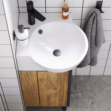 Раковина Aqwella Дельта 51 4640021061435 угловая Белая 