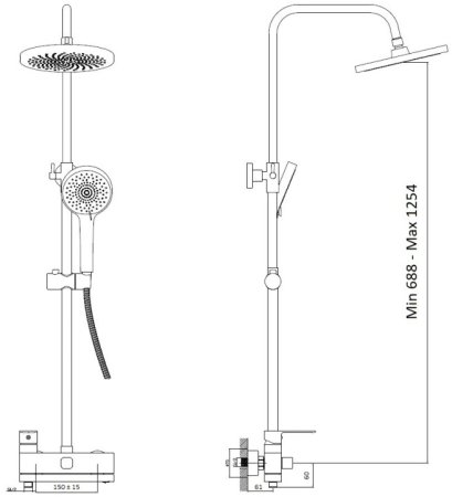 Душевая система Haiba (HB24590) 