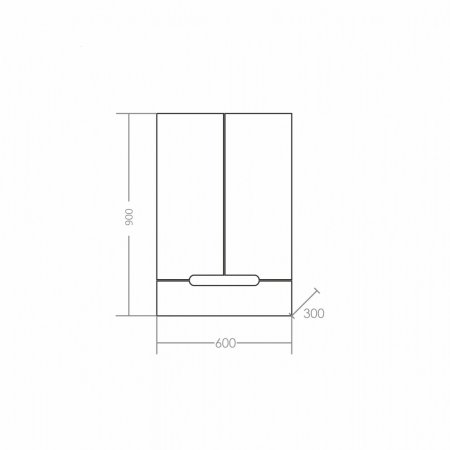 Шкаф для ванной комнаты навесной СаНта Лондон 60/90 
