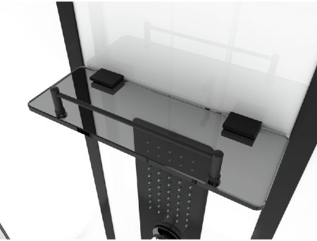 Душевая кабина Black&White Galaxy 8010000 с гидромассажем профиль Черный задняя стенка Белая 