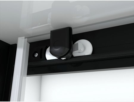 Душевая кабина Black&White Galaxy 8010000 с гидромассажем профиль Черный задняя стенка Белая 